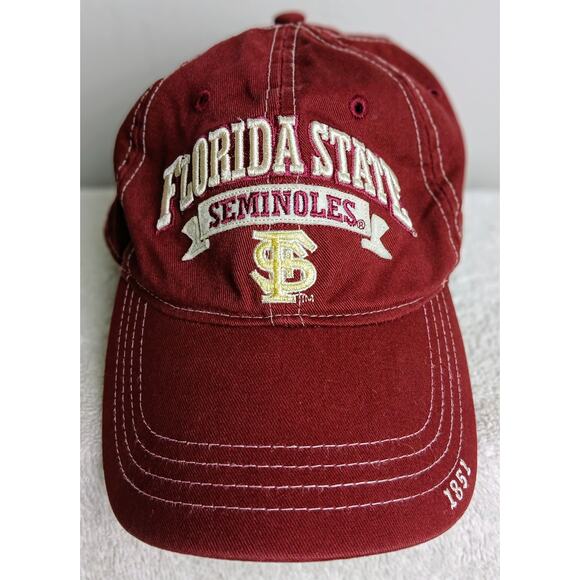 ESPN GameDay Florida State Seminoles Strap Back Baseball Cap Garnett Gold - Picture 1 of 7